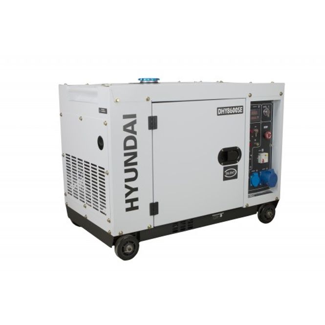 Hovedbilde HYUNDAI DHY8600SE Diesel Aggregat 6,3kW - Elektrisk start