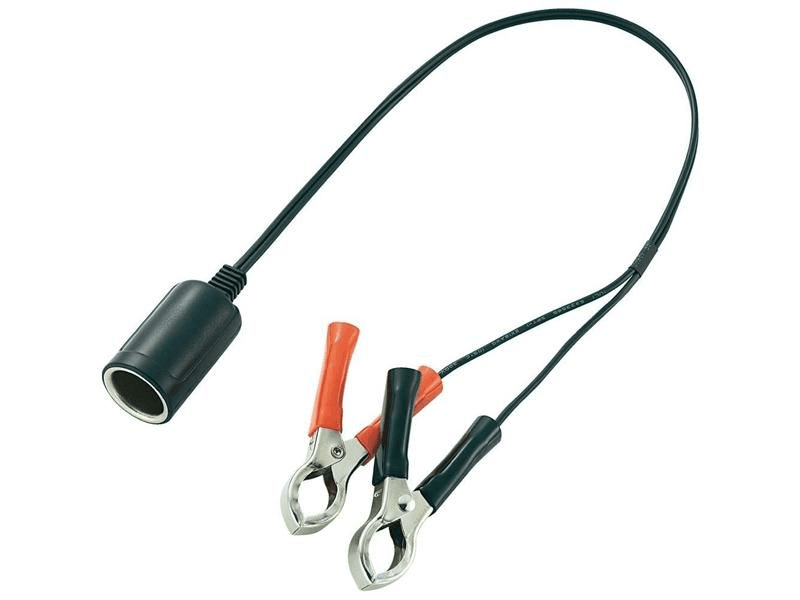 Sigaretttenneruttak med batteriklemmer 12V