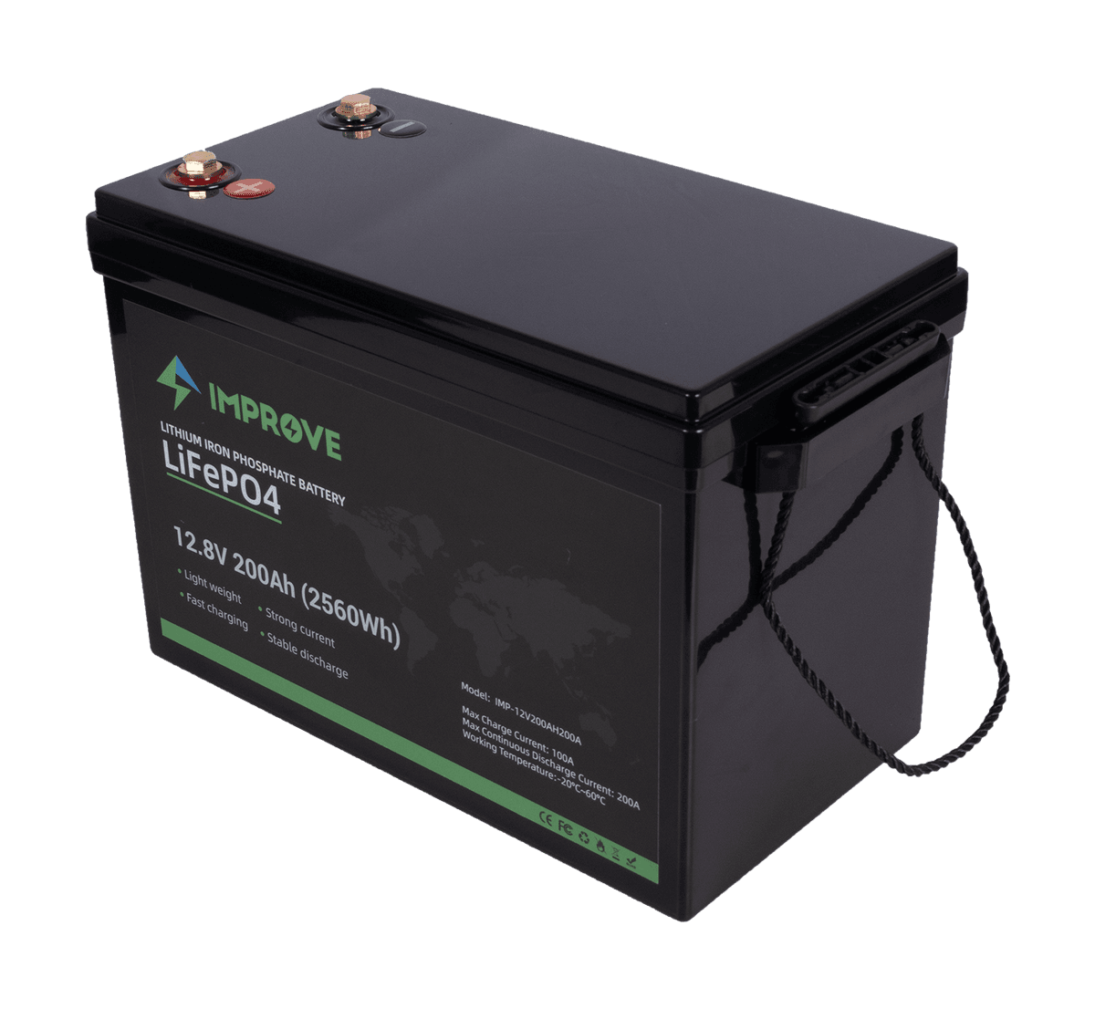 Litiumbatteri 200At 12V Improve