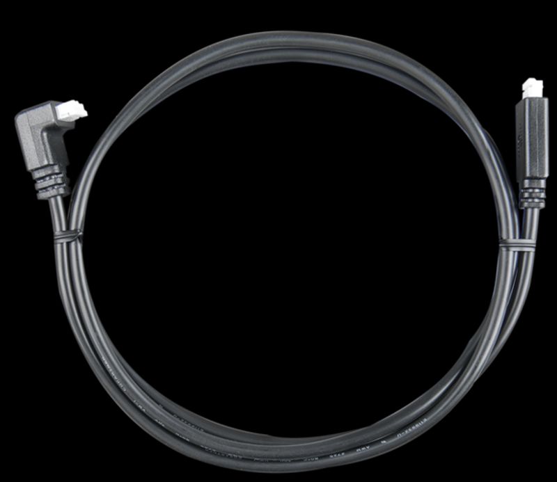 Victron  VE Direct kabel 0,3mtr m/ vinkel (90` kontakt i en ende)