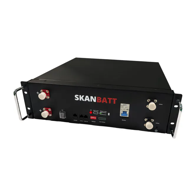 Hovedbilde SKANBATT Lithium Rackbatteri 51,2V 100Ah - 5,12kWh - ...
