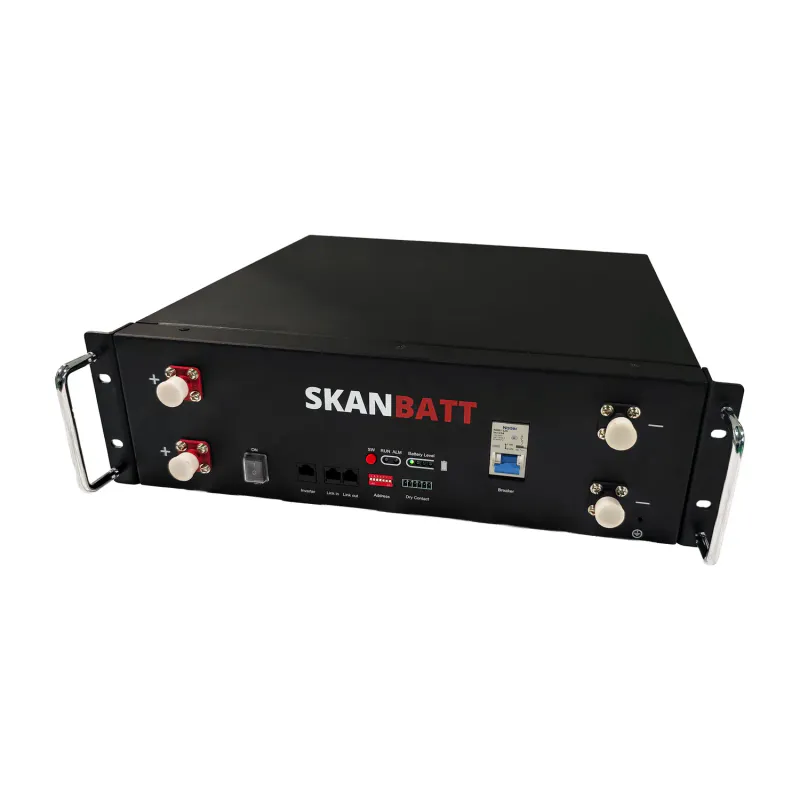 SKANBATT Lithium Rackbatteri 51,2V 100Ah - 5,12kWh - LiFePO4